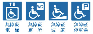 本場所提供無障礙設施電梯，廁所，坡道，停車場(jpg)